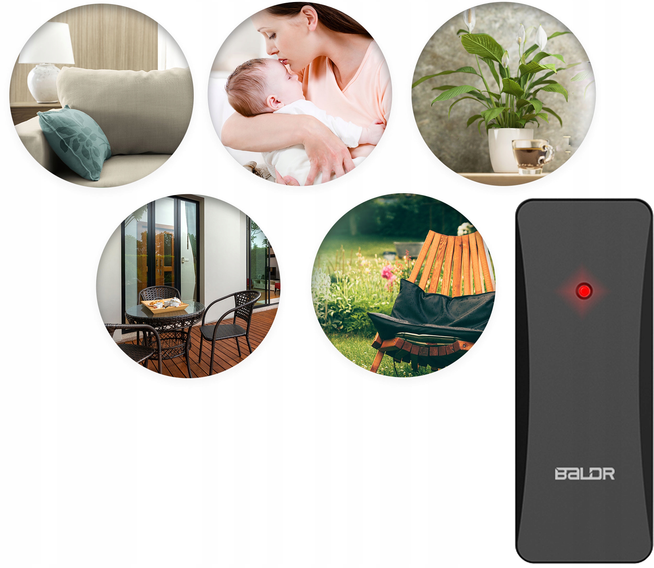 БЕЗДРОТОВА МЕТЕОСТАНЦІЯ ГІГРОМЕТР + ДАТЧИК Чорний