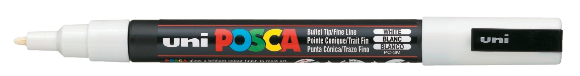 

Marker z farbą plakatową Posca PC-3M biały