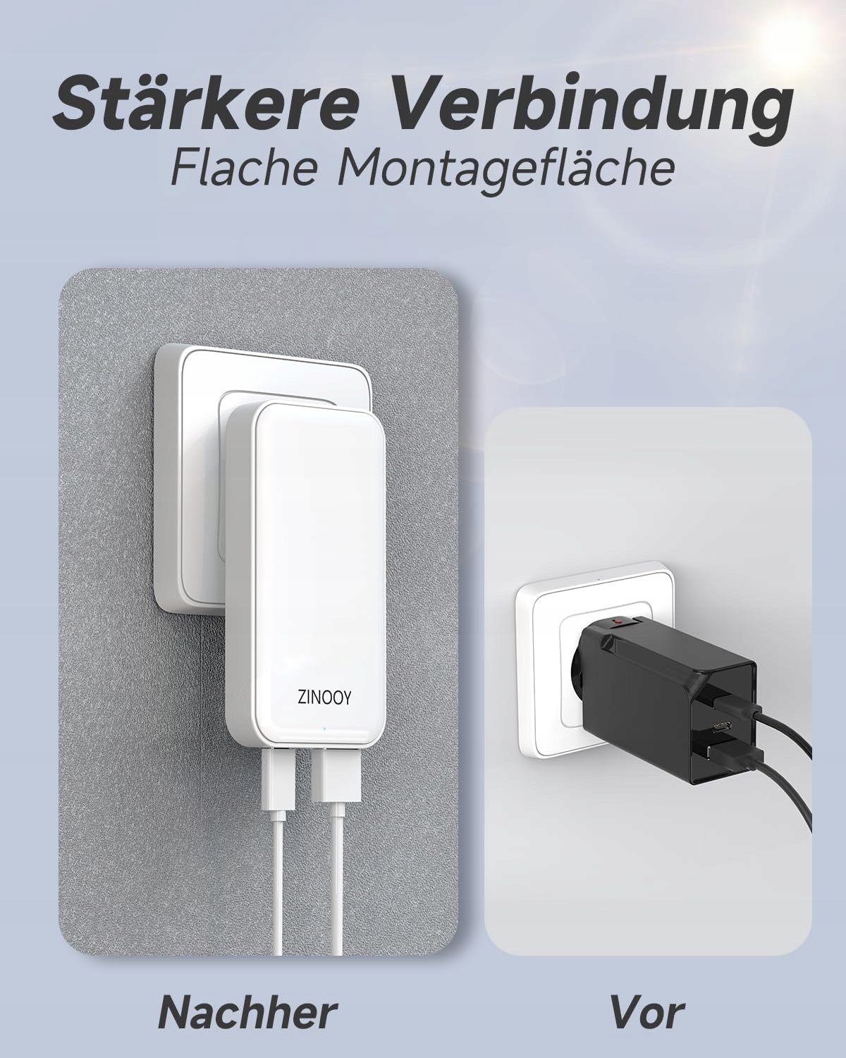 ZINOOY Ładowarka USB C 20W PD Szybkie Ładowanie iPhone Galaxy — miniatura 2