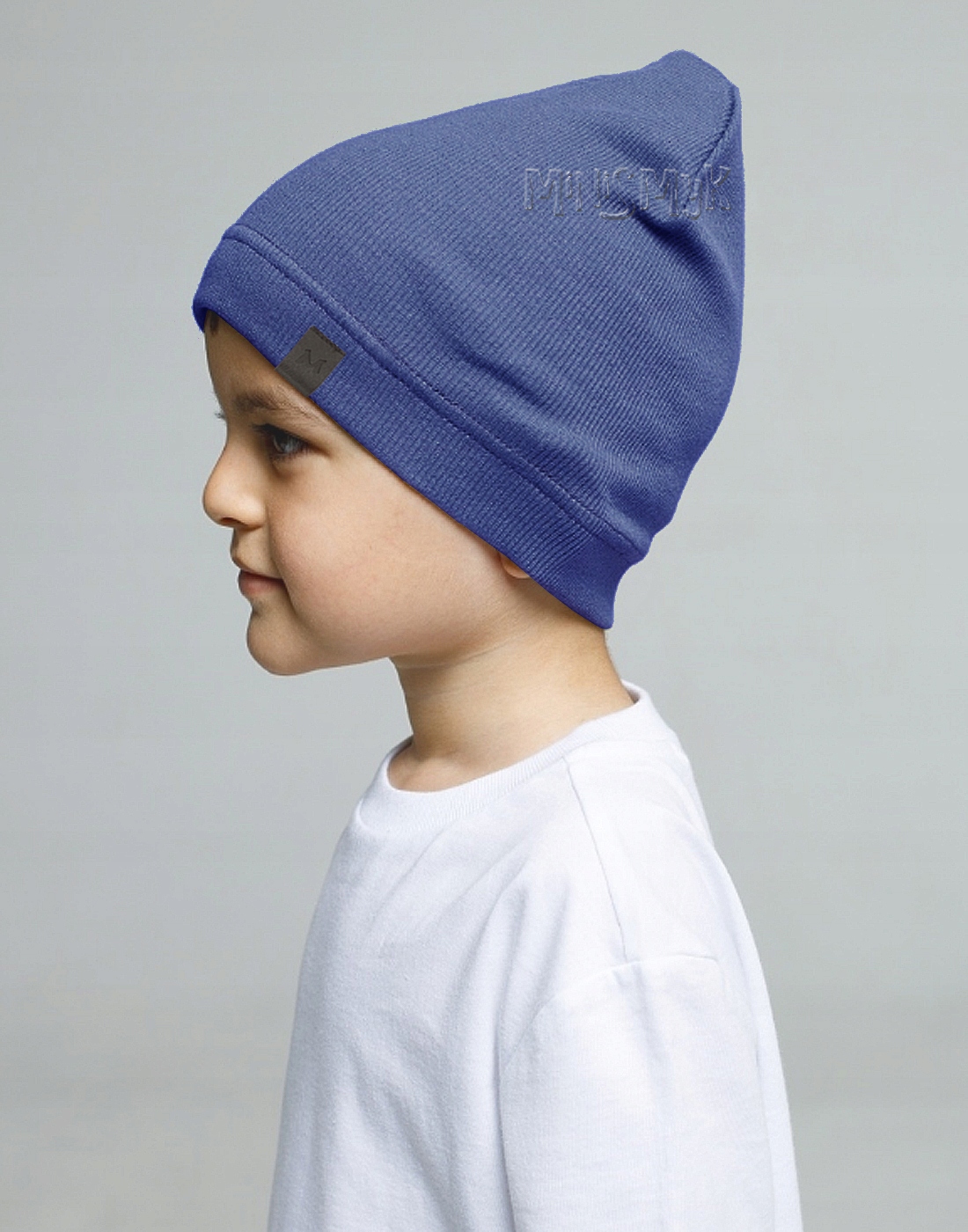 Komplet CZAPKA + TUBA komin beanie PRĄŻEK r. 46-51 Odcień indygo