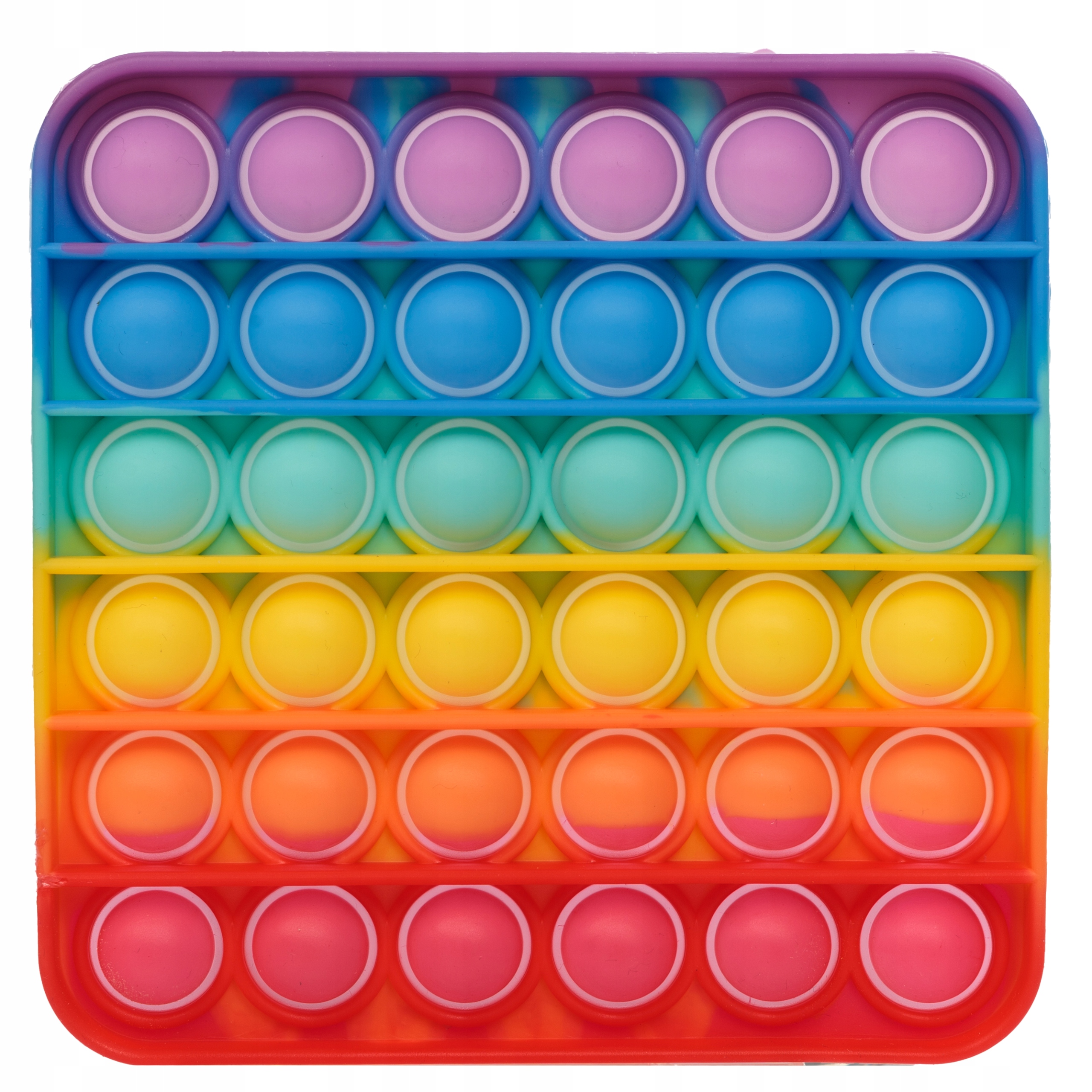 ZABAWKA SENSORYCZNA PIŁECZKA KWADRAT RAINBOW