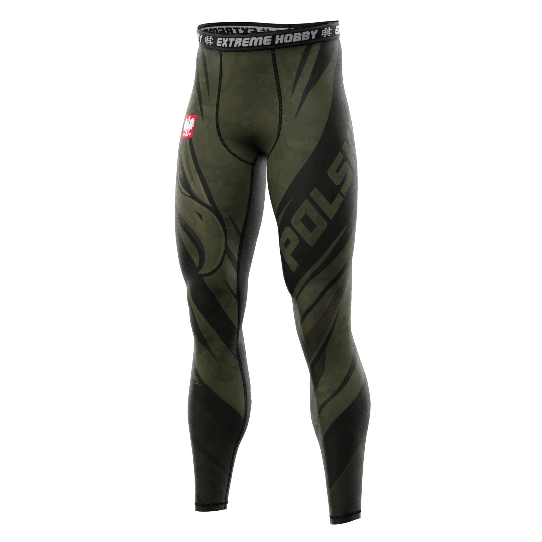 Legginsy sportowe męskie do crossfit Extreme Hobby Polska Ultimate L Khaki
