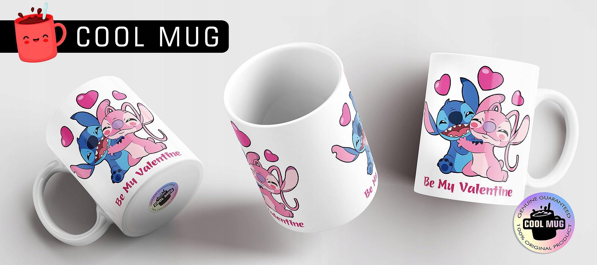 KUBEK NA WALENTYNKI LILO I STITCH BE MY VALENTINE PREZENT JAKOŚĆ Rodzaj gadżetu filmowy gamingowy