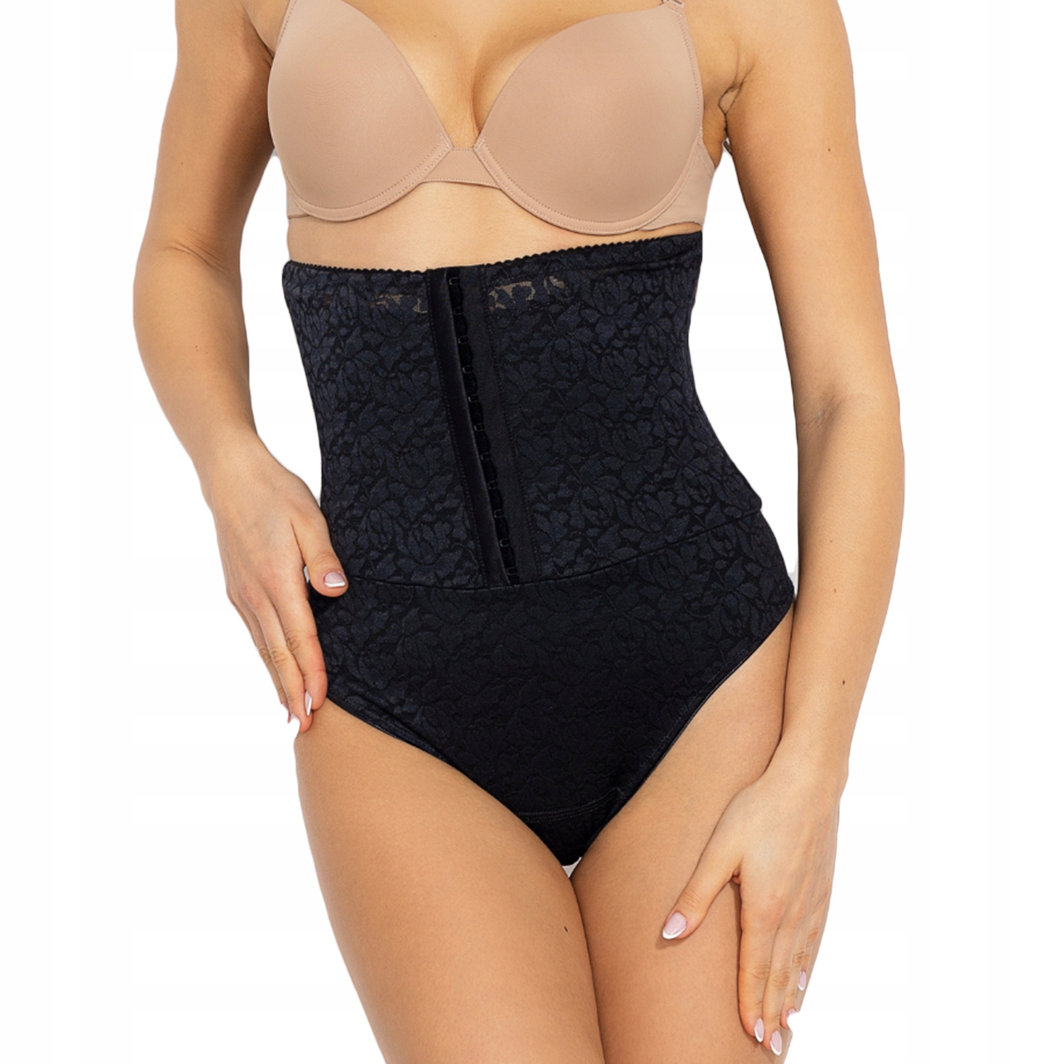 Mitex Talia String New černý dlouhý Korzet v kombinaci s tangy 5XL