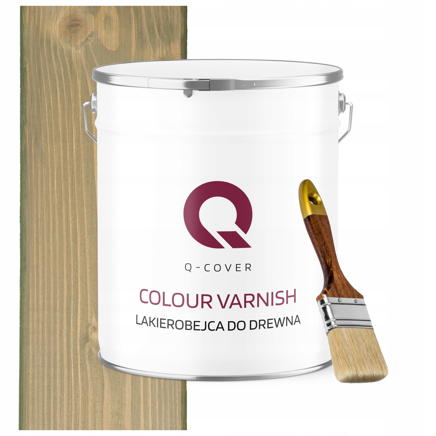 Lakovník Na Dřevěné Prvky 3V1 Šedý, Žlutý, Polomatný, 5L Dárek