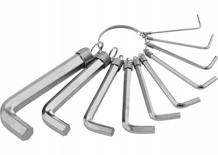 

Zestaw kluczy imbusowych Hex 1,5-10mm 10szt Sparta