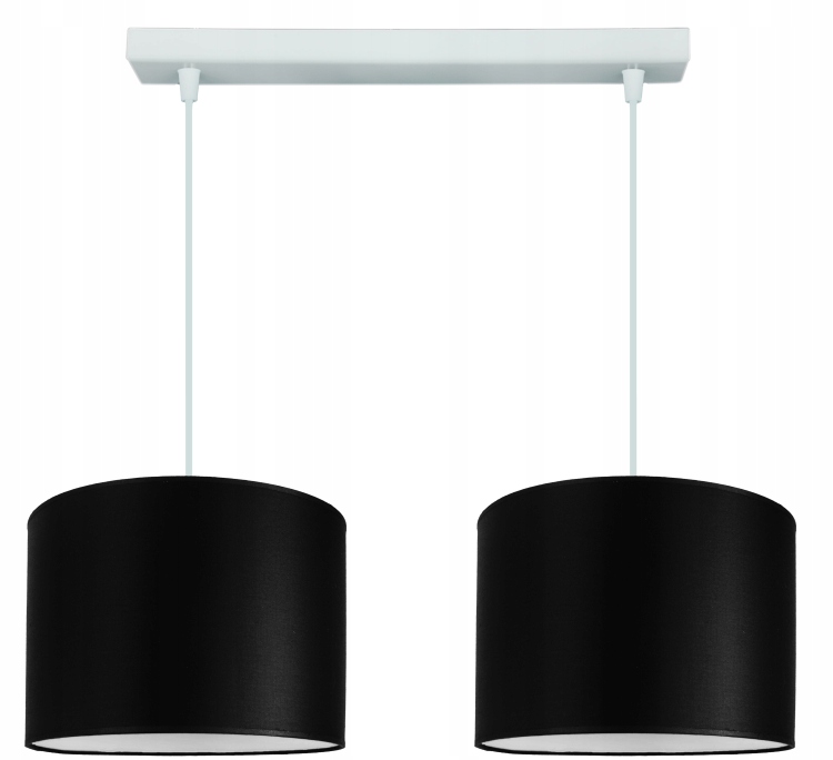 Módní závěsná stropní lampa s moderním stínidlem 20 cm, černá, Led