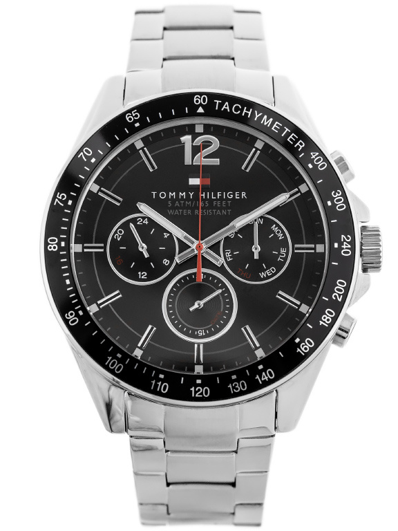 Zegarek Męski Tommy Hilfiger 1791104 Srebrny 50M Na Dzień Chłopaka