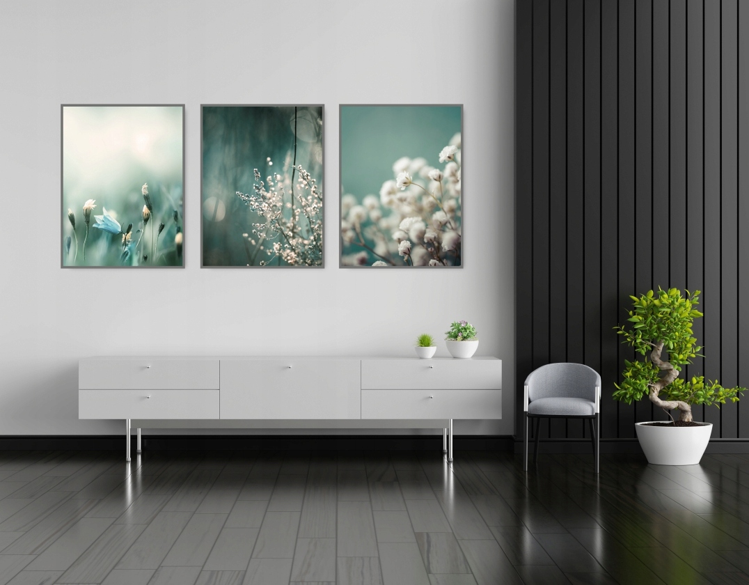 BOHO zestaw 3 plakaty 21x30 NATURA obraz #222 Marka KMBpress