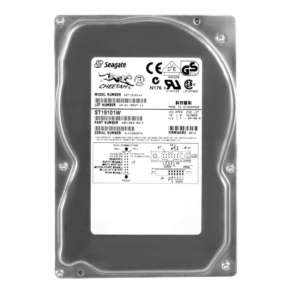 Seagate Cheetah 9 9.1GB 10K Scsi U160 3.5'' ST19101W