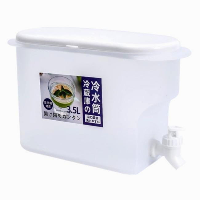 Pojemnik z kranem na wodę, napoje do lodówki 3,5l EAN (GTIN) 67890123400000