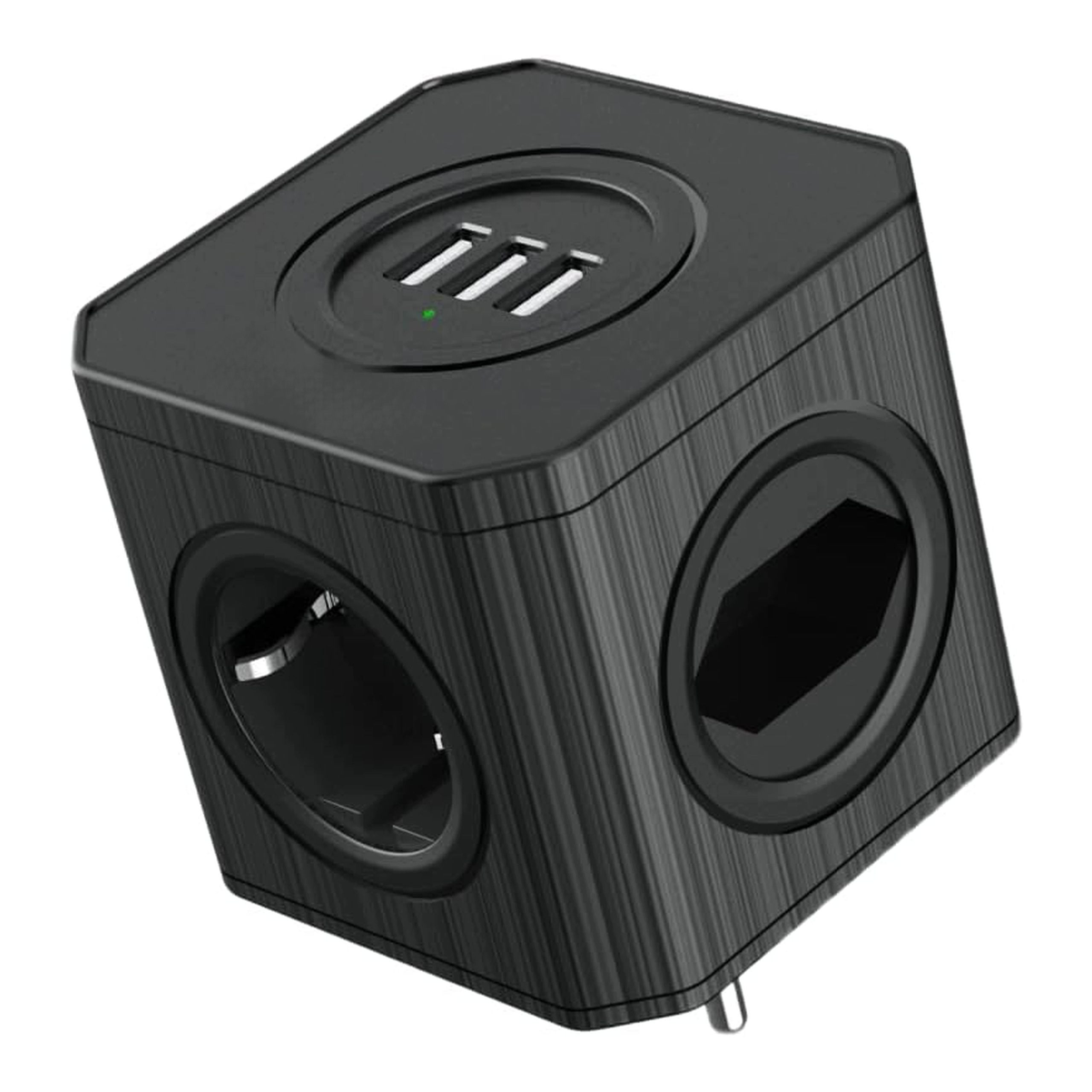 Napájecí Kostka Kel 7V1 4 Zásuvky 3 Usb Přepěťová Ochrana