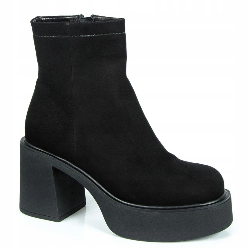 Visconi 2931588 Kotníkové Boty Kozačky Kůže Nubuk Černé 39