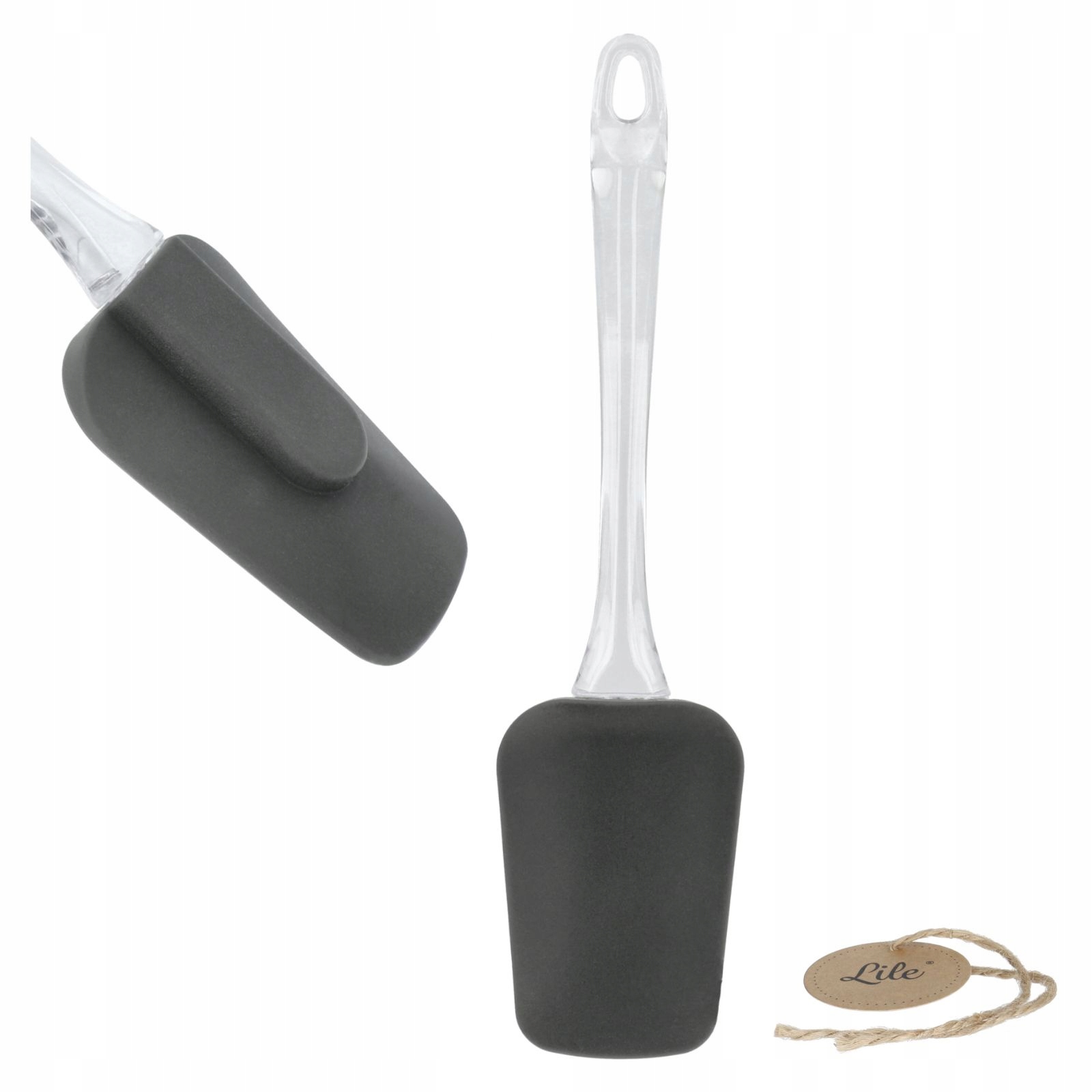 

Łopatka szpatułka łyżka kuchenna silikonowa szara