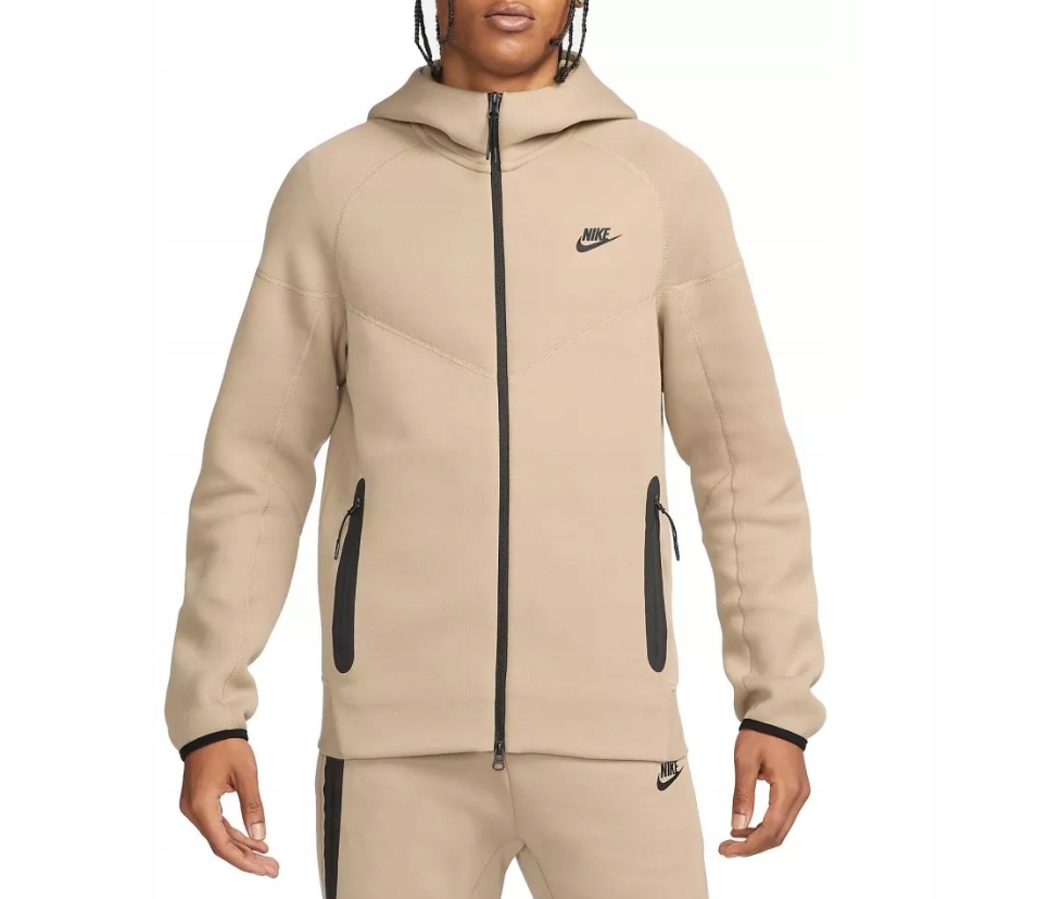 Pánská Sportovní Mikina Nike Tech Fleece béžová, FB7921-247 vel. S