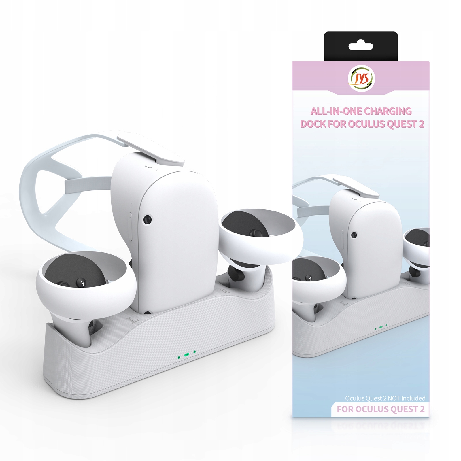 Nabíječka Dokovací stanice Stojan 2x baterie Akumulátor pro Oculus Quest 2