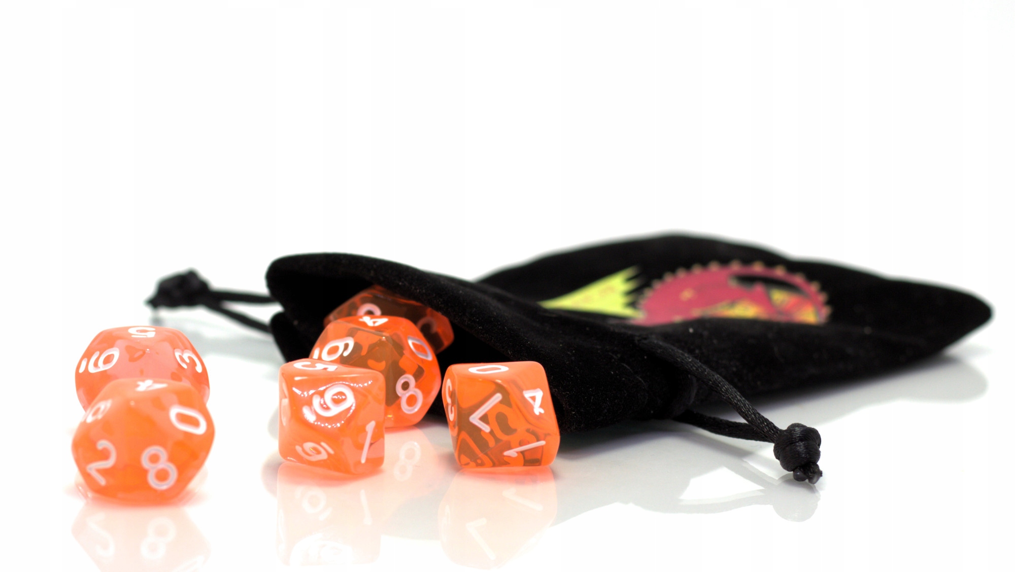 ZESTAW 2 KOSTEK K10 RPG KOŚĆ DZIESIĘCIOŚCIENNA KRĄG MAGÓW 0-9 Producent RGFK