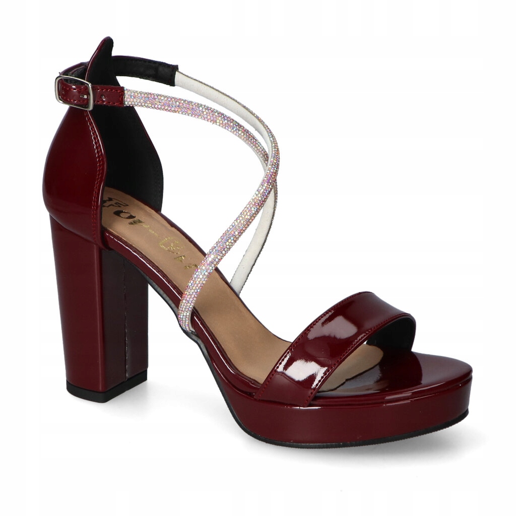 Dámské sandály For-But Nela Bordo Lak 35