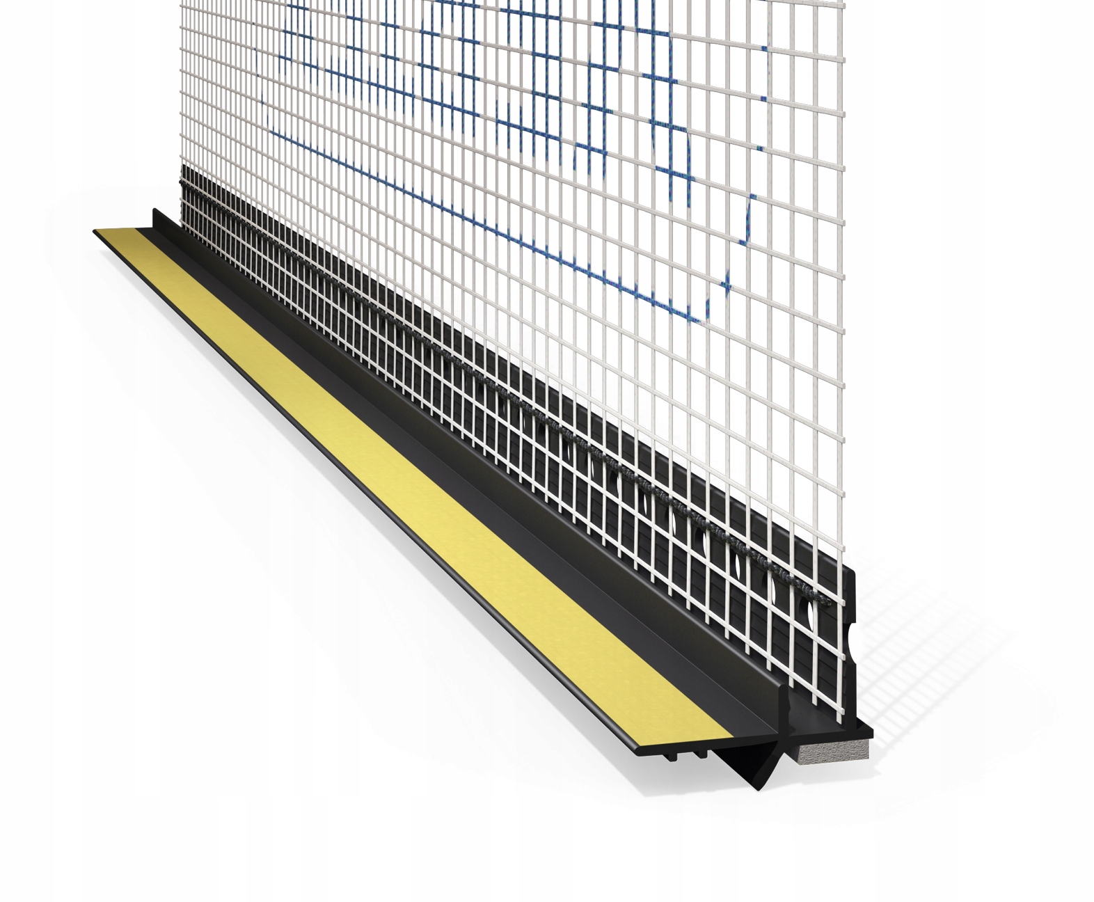 

Listwa przyokienna Pcv Apu z siatką 2,5mb czarna