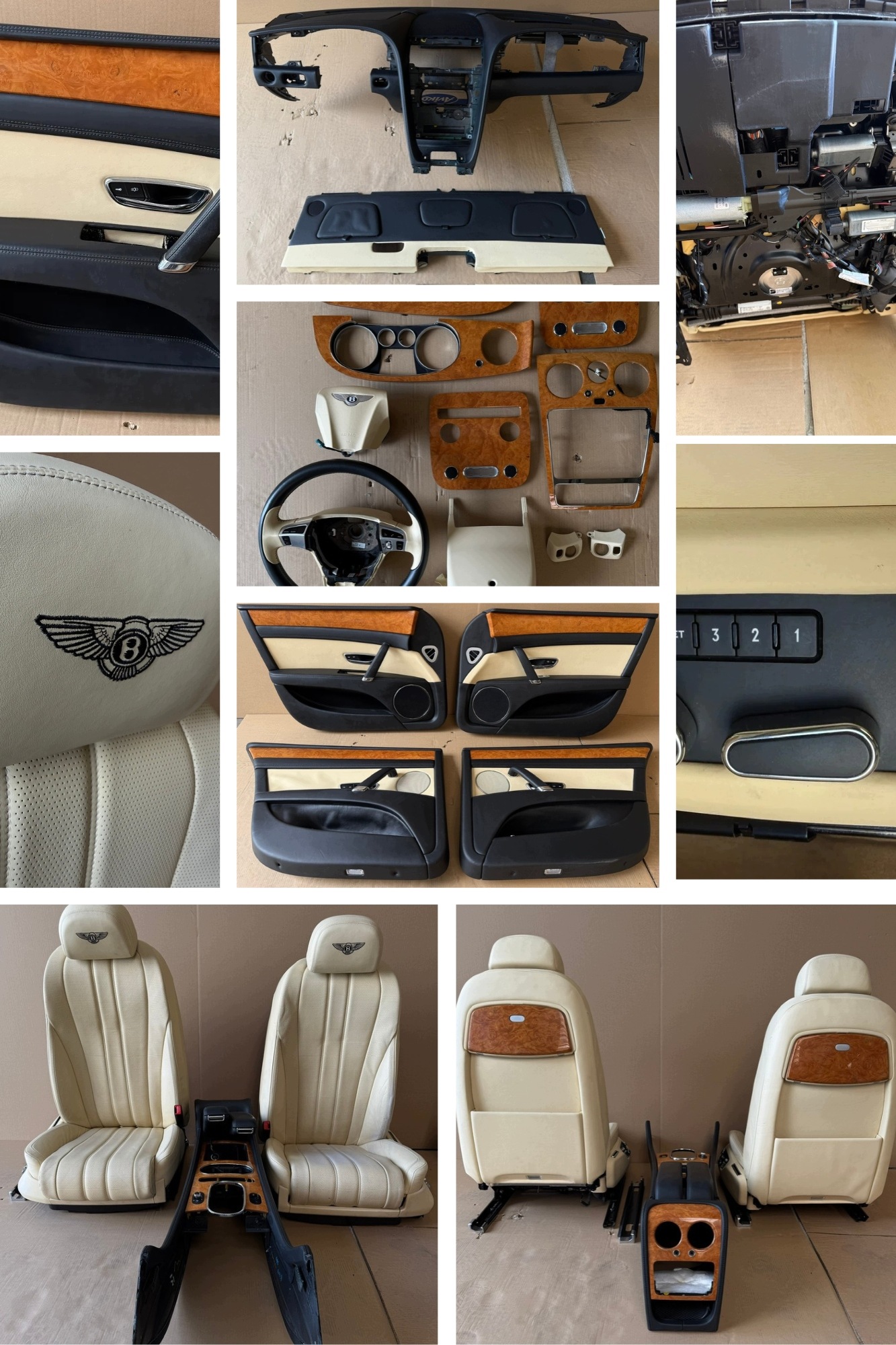 IDEALNE KPL. Interne Sièges Console BENTLEY FLYING SPUR 2016R. 1