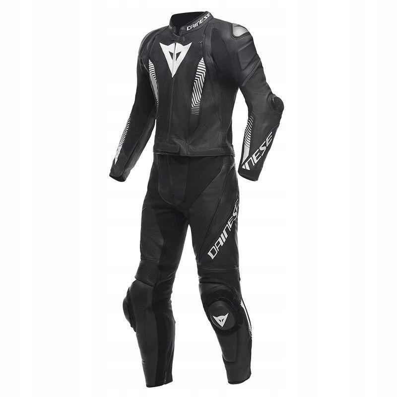 Kombinéza Dainese Laguna Seca 5 2PCS čierna/biela Perforovaná 54
