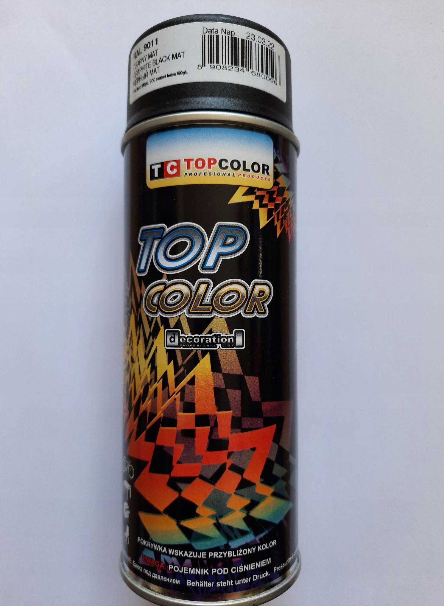 

Top Color Lakier Akrylowy Czarny Matowy 9011 Spray