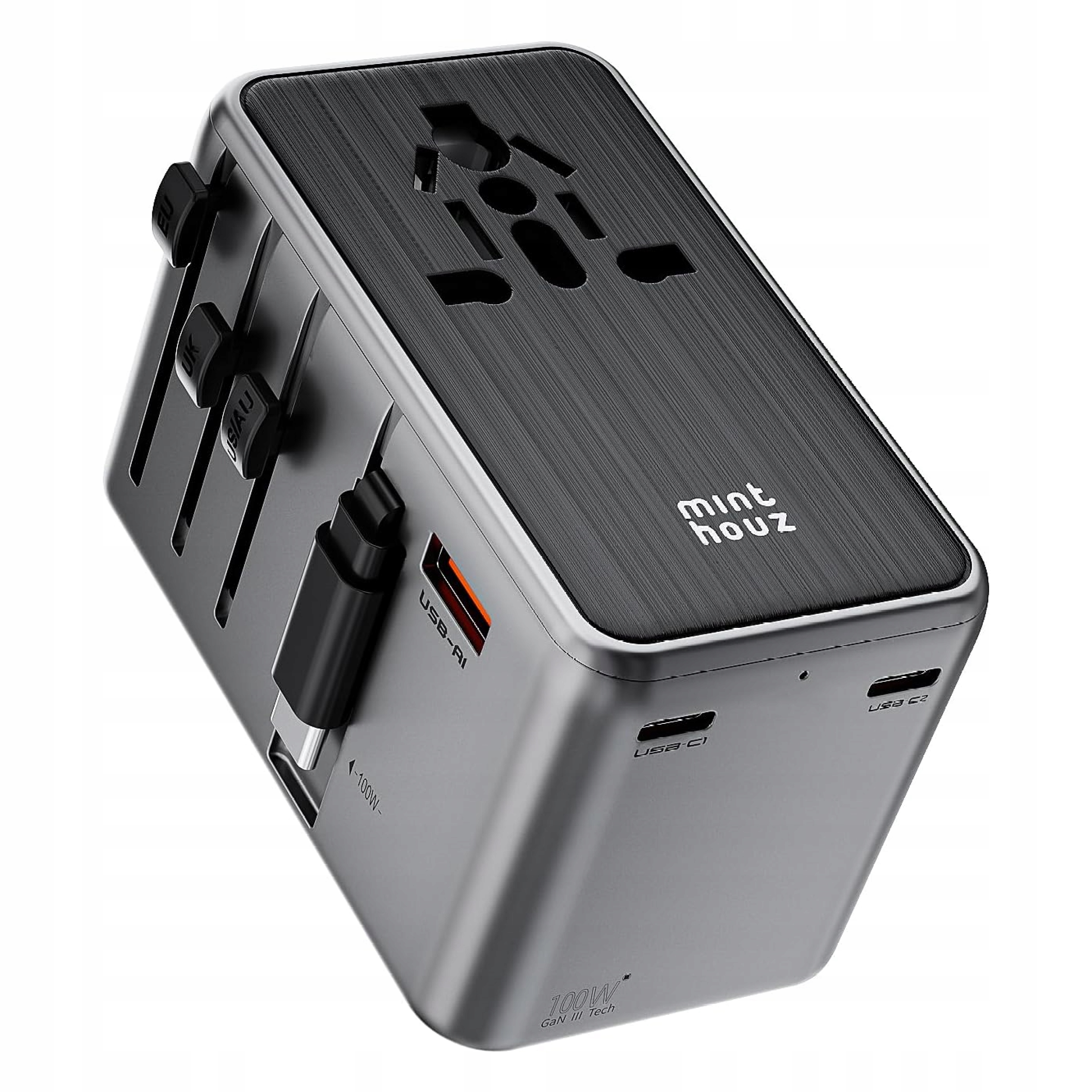 Univerzální Cestovní Adaptér Nabíječka 5v1 Mint Houz Usb Pd 2xUSB-C 100W