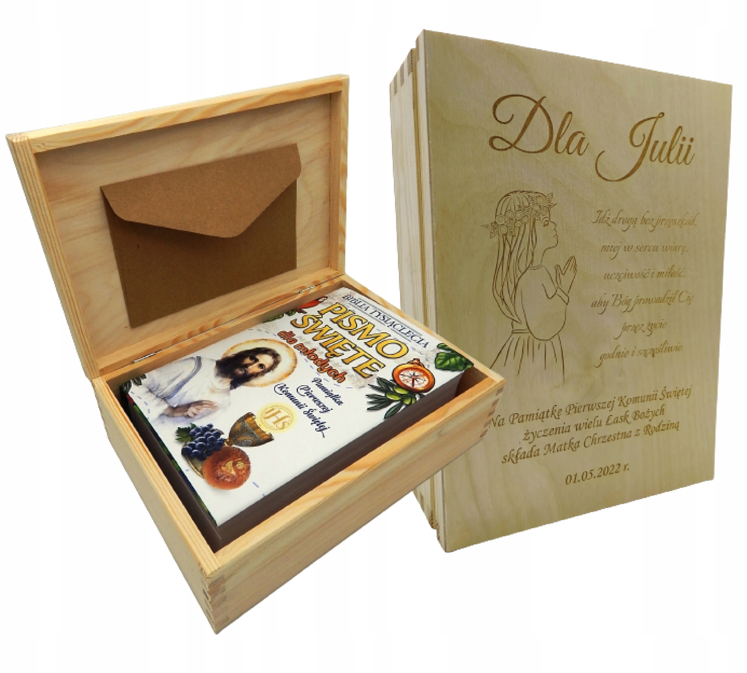 PISMO ŚWIĘTE DLA MŁODYCH Z PAPUGĄ PAMIĄTKA KOMUNII