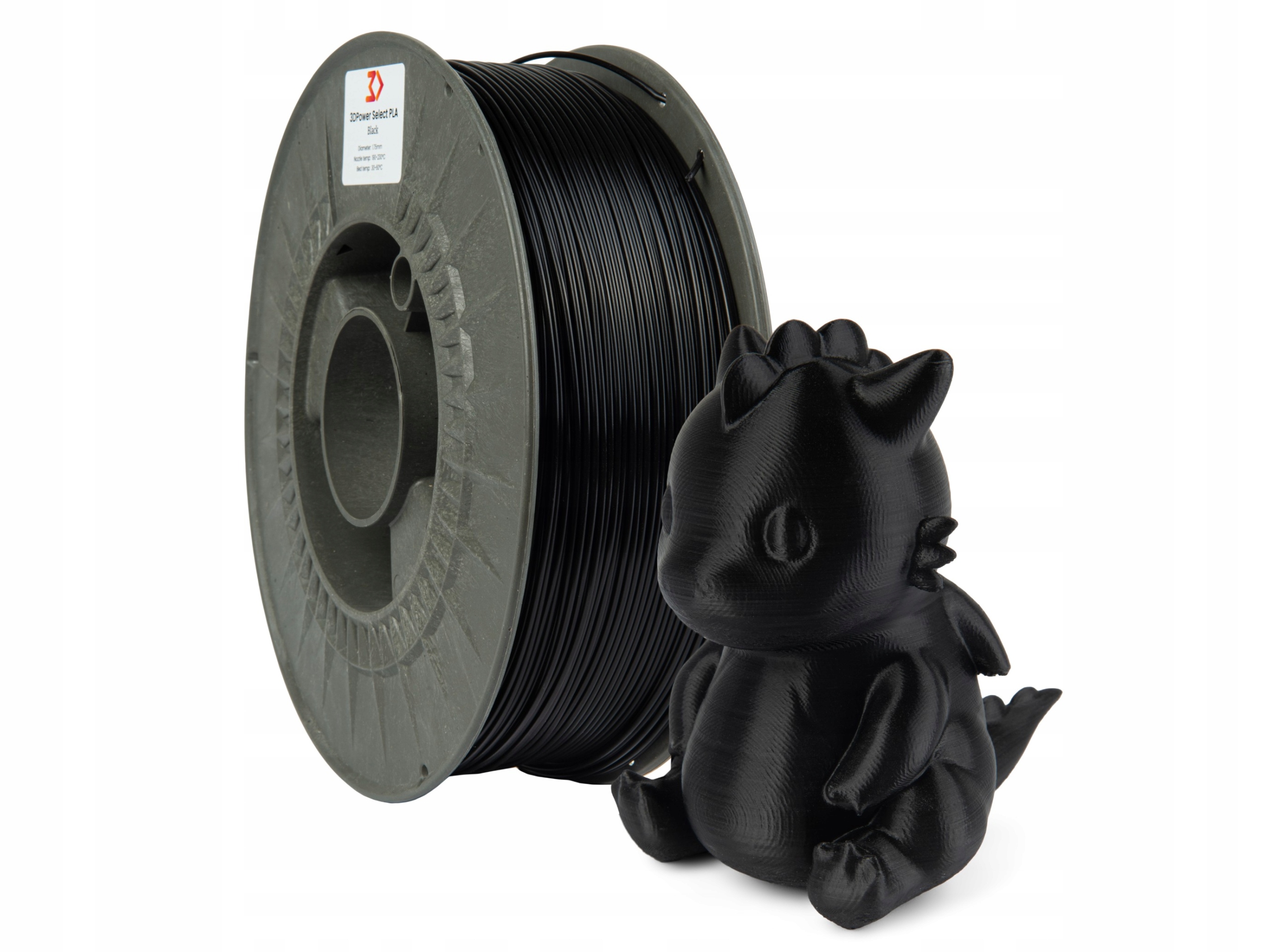 Filament 3DPower Select PLA 1.75mm Black CZARNY 1kg