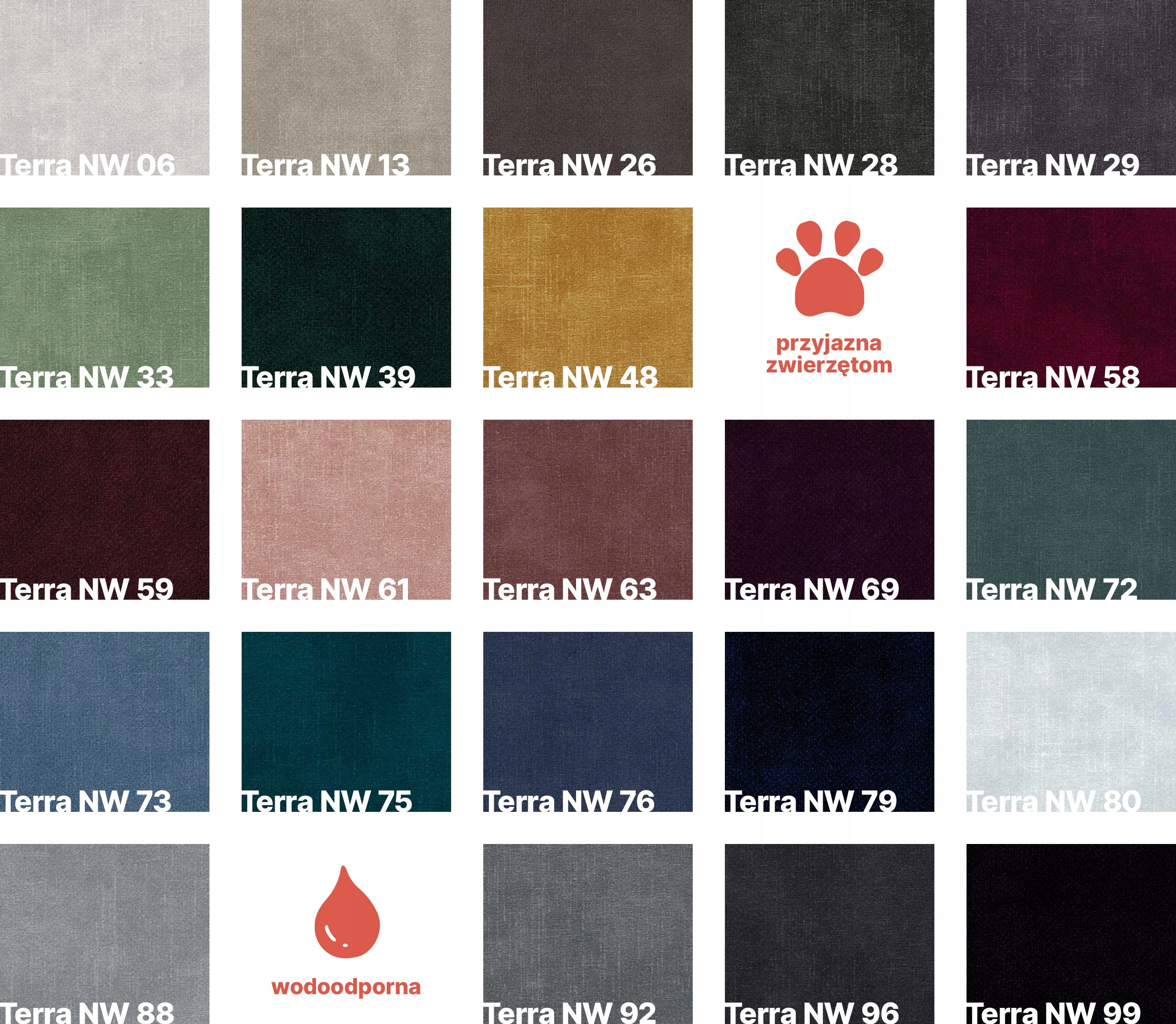 Próbki tkanin od Mebley.pl Stan opakowania oryginalne