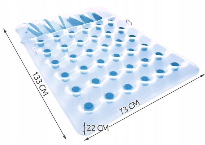 MATERAC DMUCHANY DUŻY PLAŻOWY DWUOSOBOWY Z PODUSZKĄ NA BASEN BESTWAY 43055 Marka Bestway