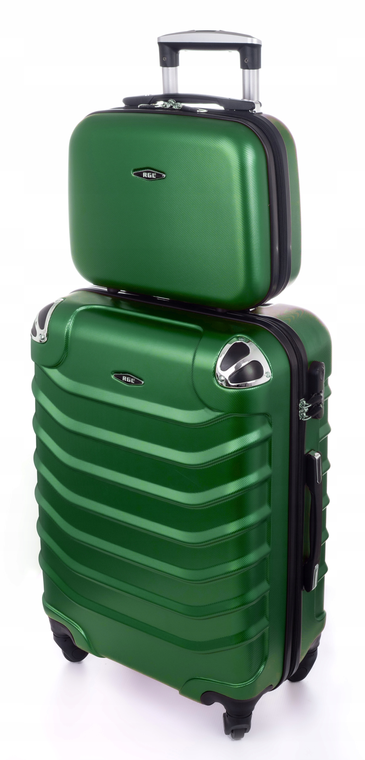 Rgl Zestaw 2w1 Mała walizka kabinowa L Kuferek Kosmetyczka Bagaż Torba