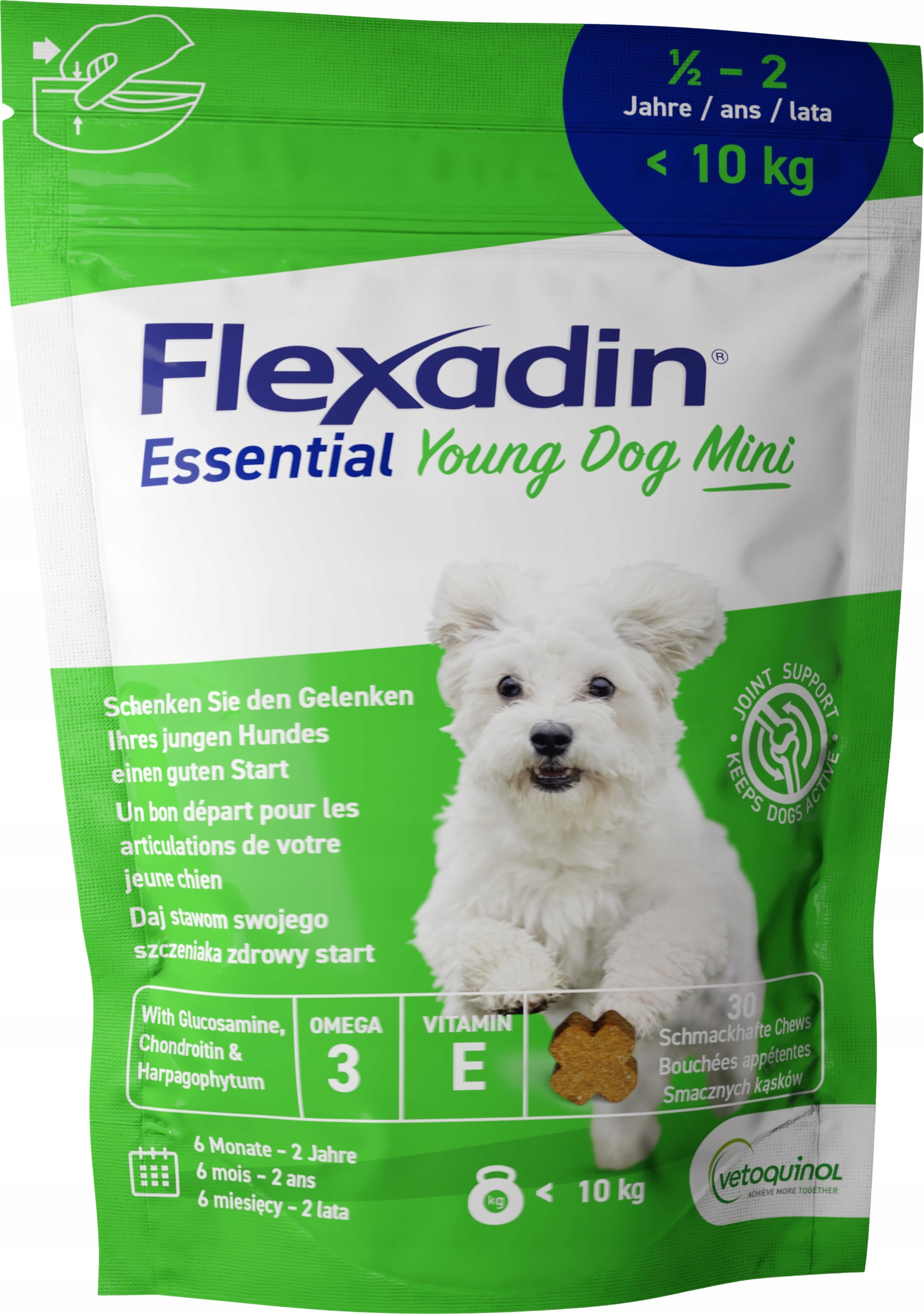 Levně Flexadin Young Dog Mini 30 kusů pro psa podpora kloubů
