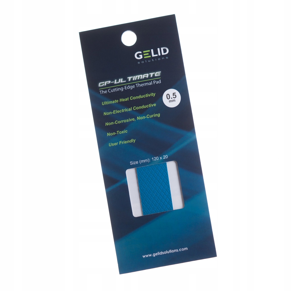 

Thermalpad Gelid GP-Ultimate 120x20x0.5mm 15W/mK !