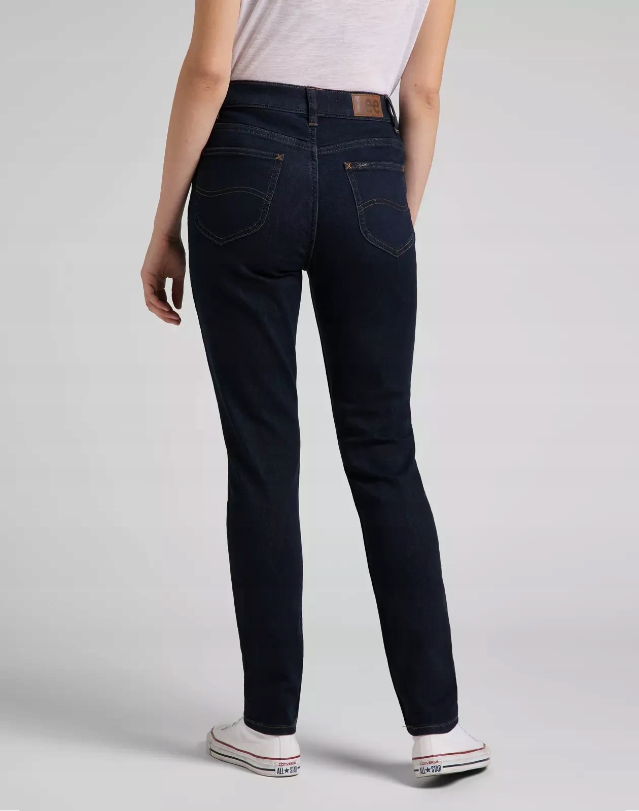 Dámské úzké nohavice kalhoty Lee Comfort Skinny Darkest Night L34DTWJI 29/33