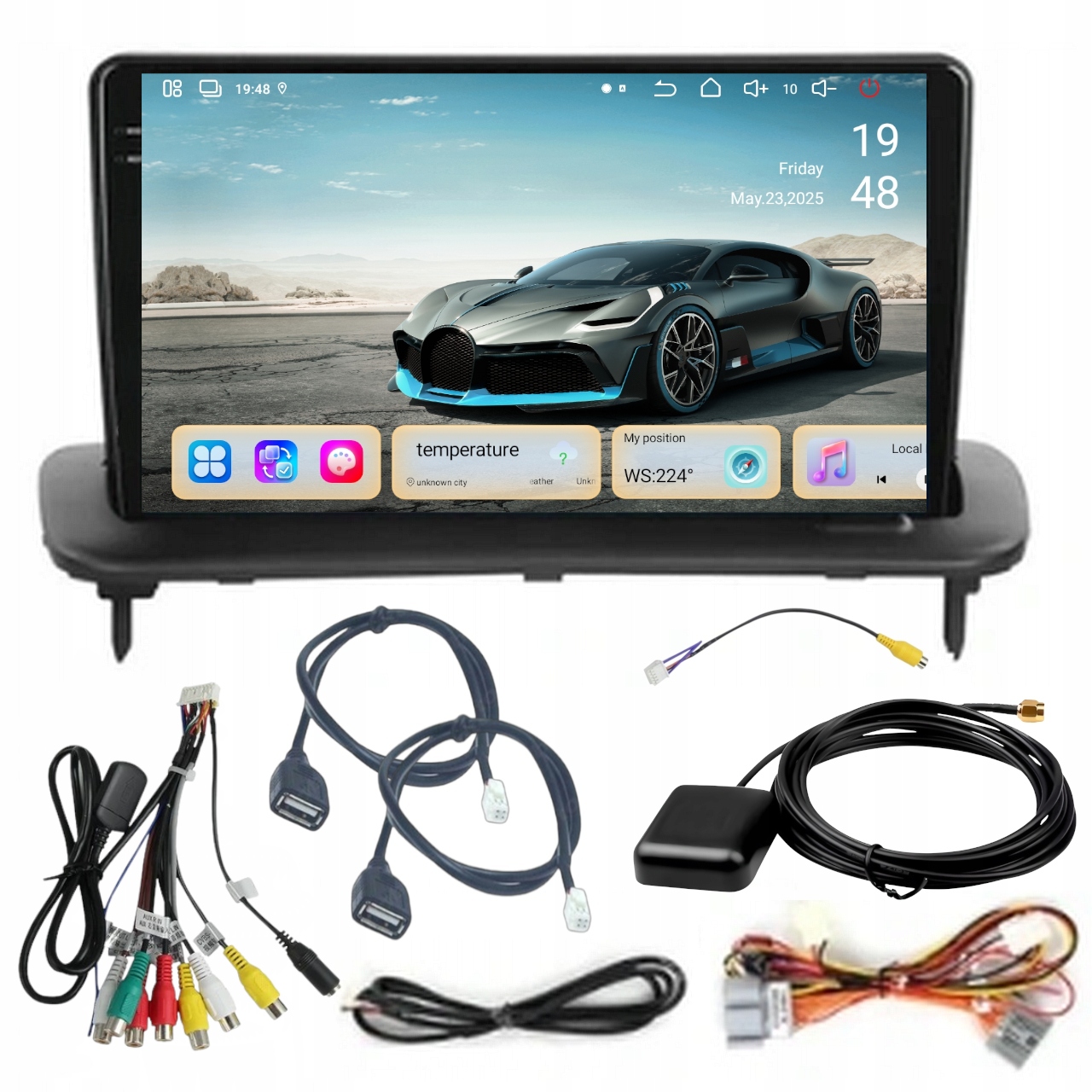 Rádio Navigace Volvo S40 C30 C70 V50 2004-2012 Carplay Android 8/256GB Sim