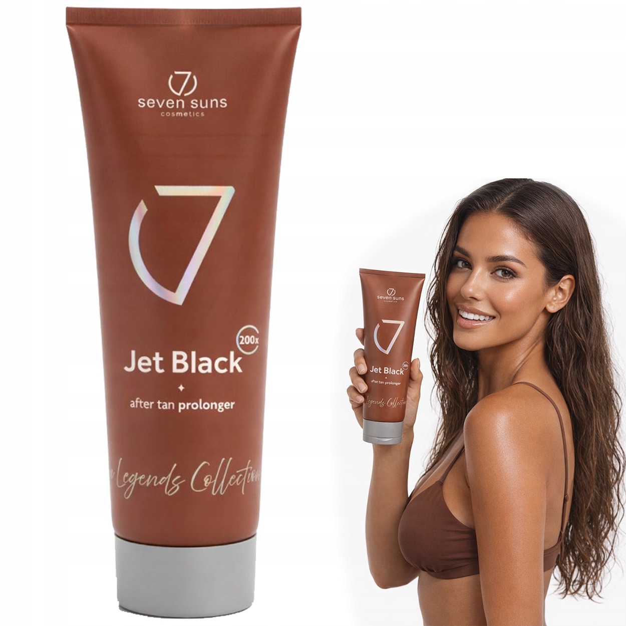 Balzám na zpevnění opálení 7suns Jet Black After Tan Prolonger 250 ml
