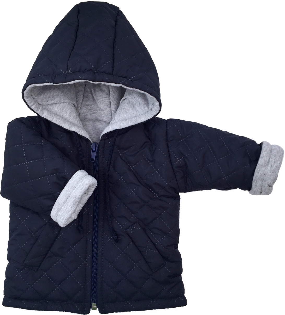 

Kurtka 68 cm granatowa pikowana podszyta bawełną