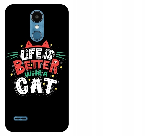 

Etui pokrowiec Lg K9 2018 Life is better with a ca