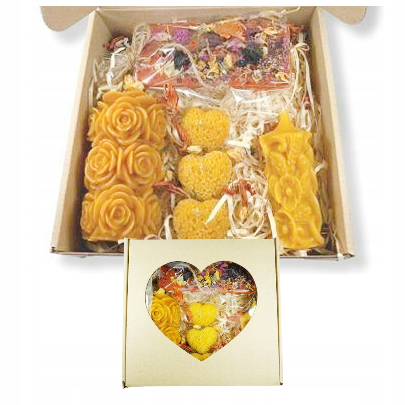 Valentýnský Dárkový Set 5 Svíček Vonná Tabulka