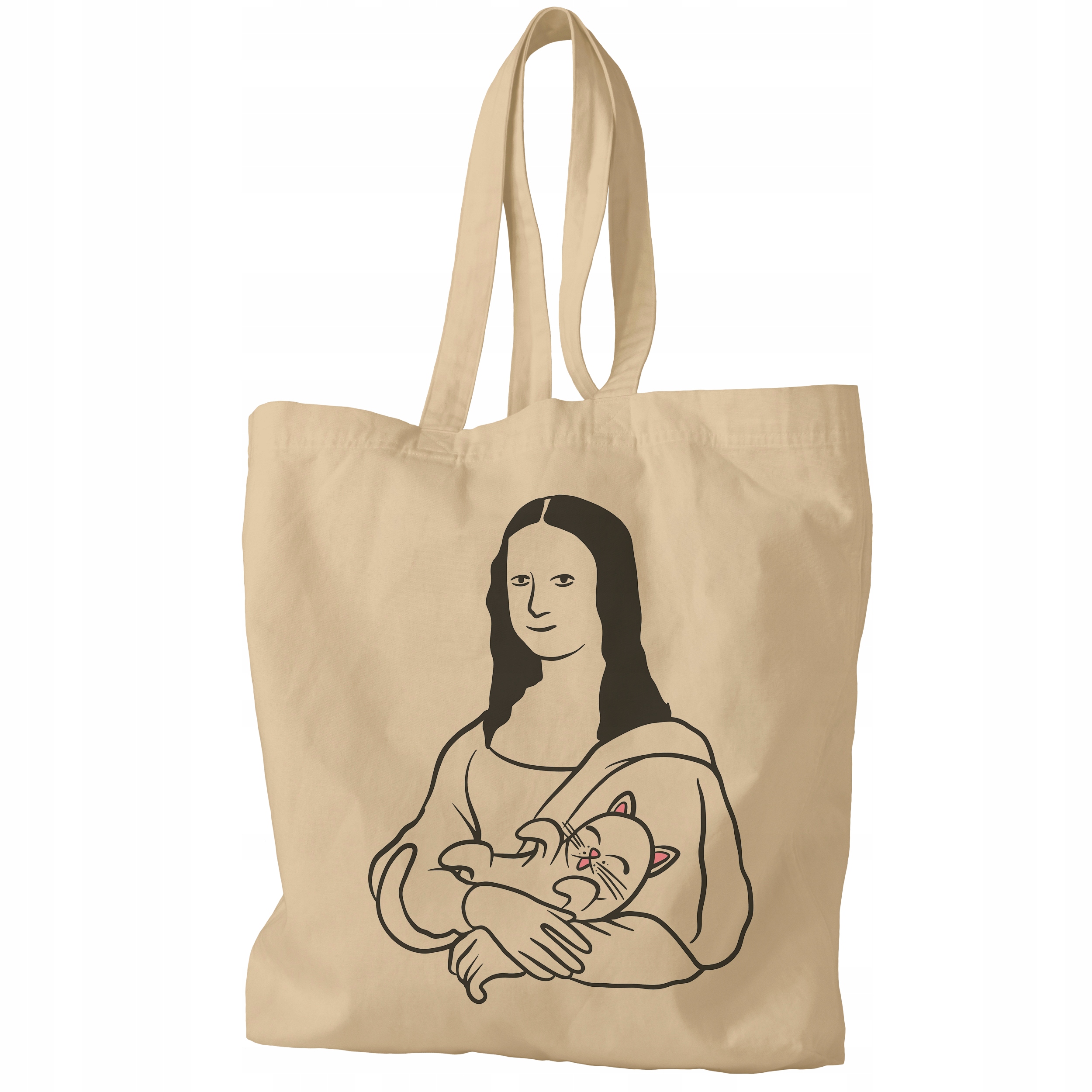 

Torba Na Zakupy Grafika Mona Lisa Z Kotem