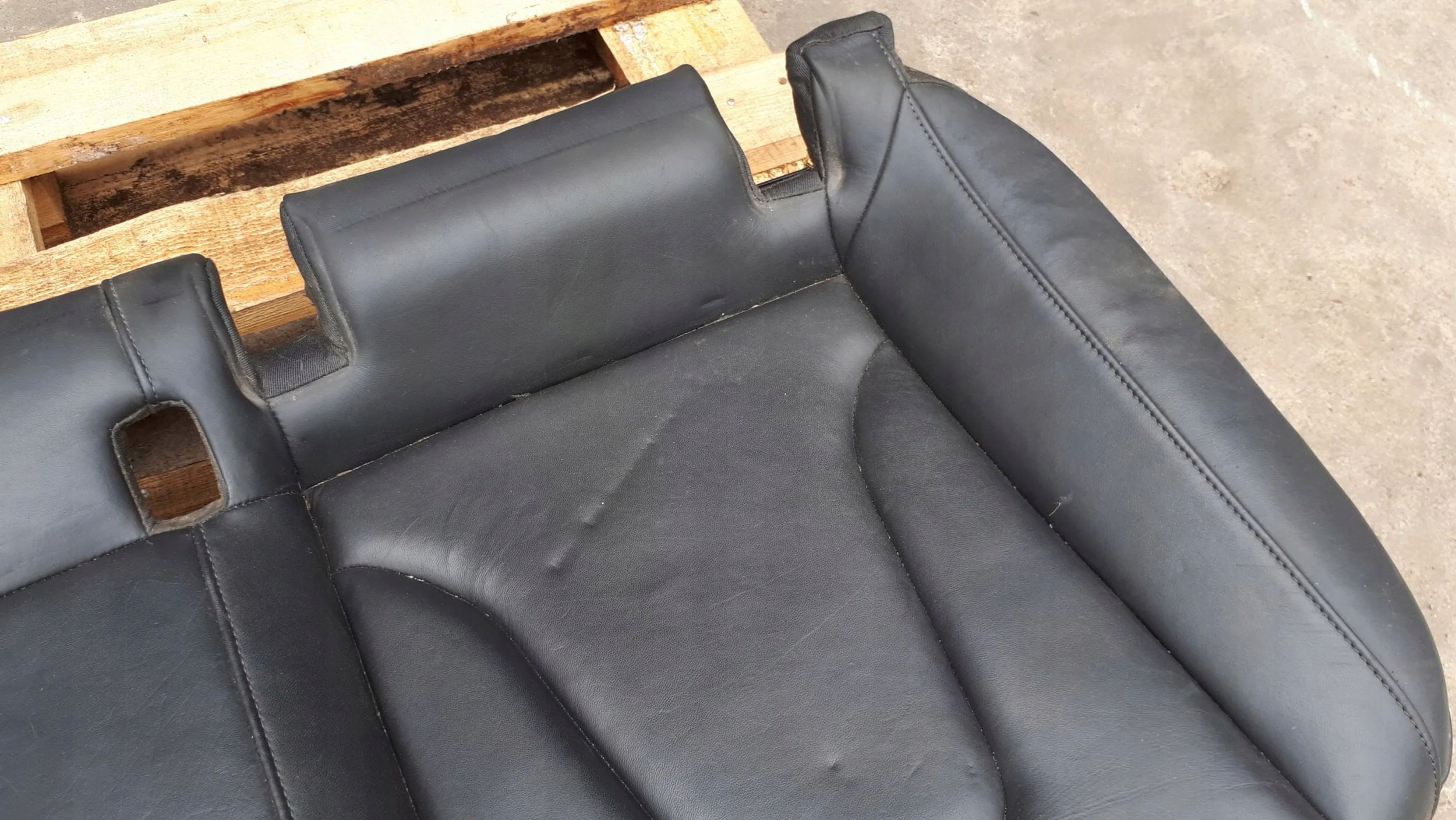A5 LIFT S5 Sitz heck hinten COUPE schwarze Leder