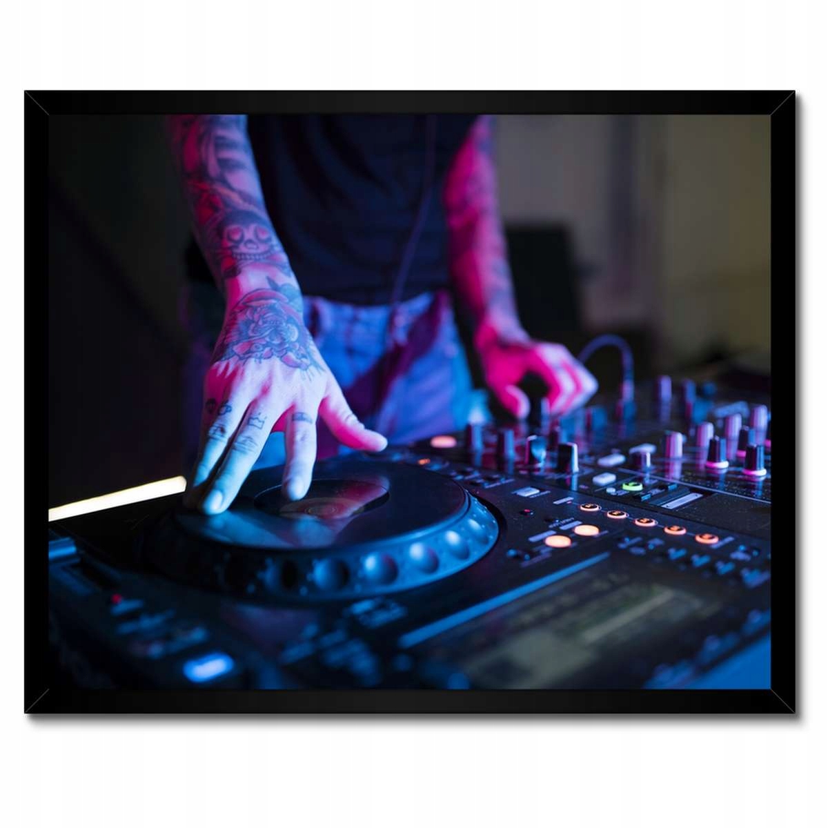 Plakáty v rámu 50x40 Ruční mixážní pult Dj stanice