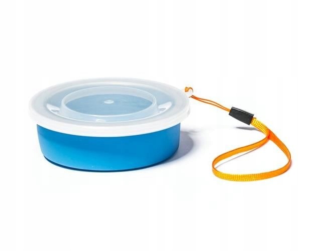 KUBEK SILIKONOWY SKŁADANY Z POKRYWKĄ Pojemność 200 ml