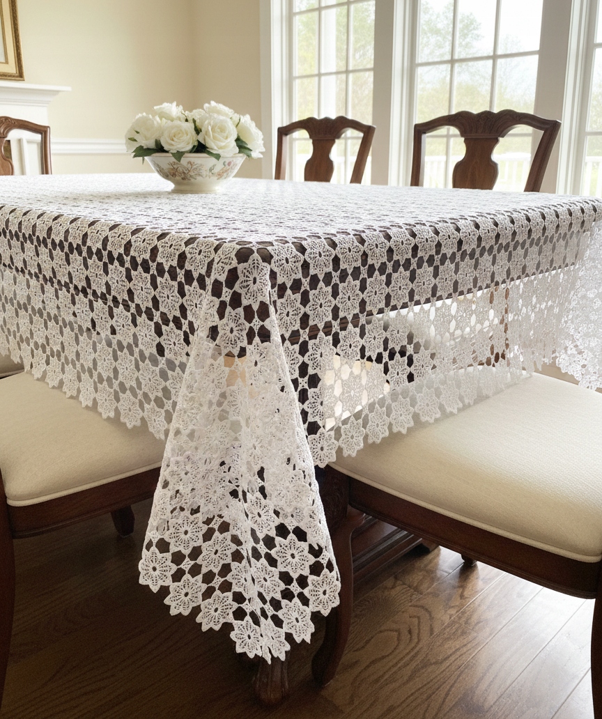 Materiał gipiurowy obrusowy 140 cm na metry