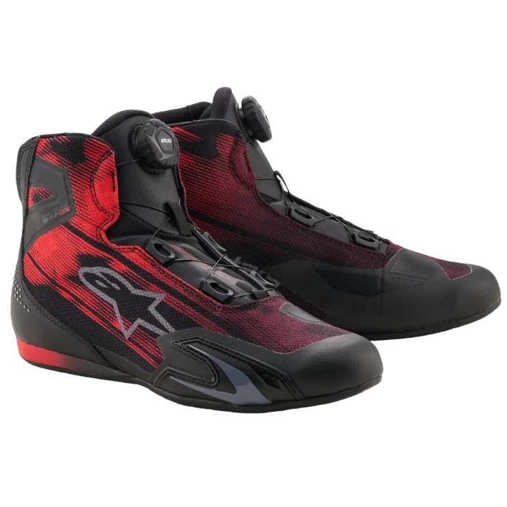 Alpinestars Celer Vented Black/red Motocyklové Topánky 47,5