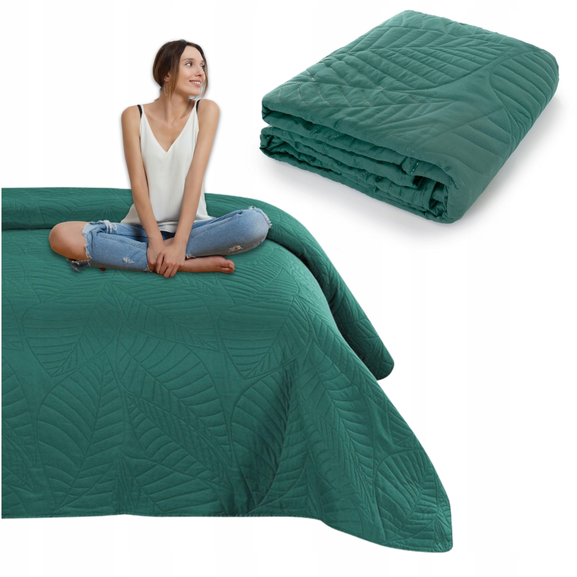 Dekorativní přehoz na postel 220x240 Mikrovlákno Nicole Pled