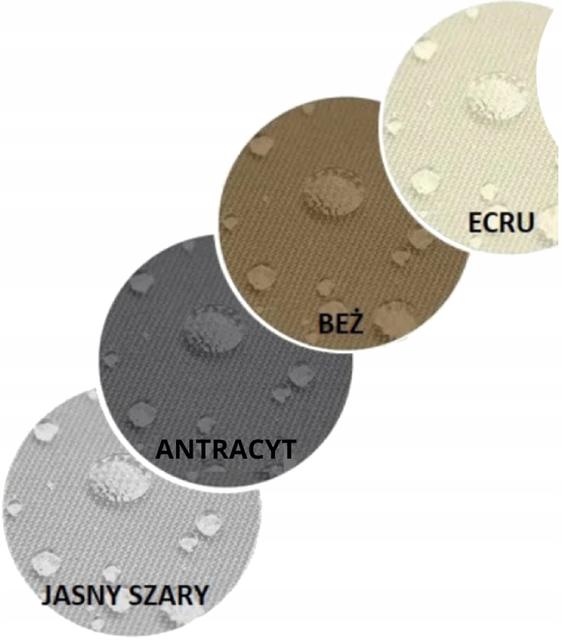 ZASŁONA WODOODPORNA OGRODOWA 155x240 ZASŁONY NA ZEWNĘTRZNA Z TUNELEM WYBÓR Szerokość 1.55 m