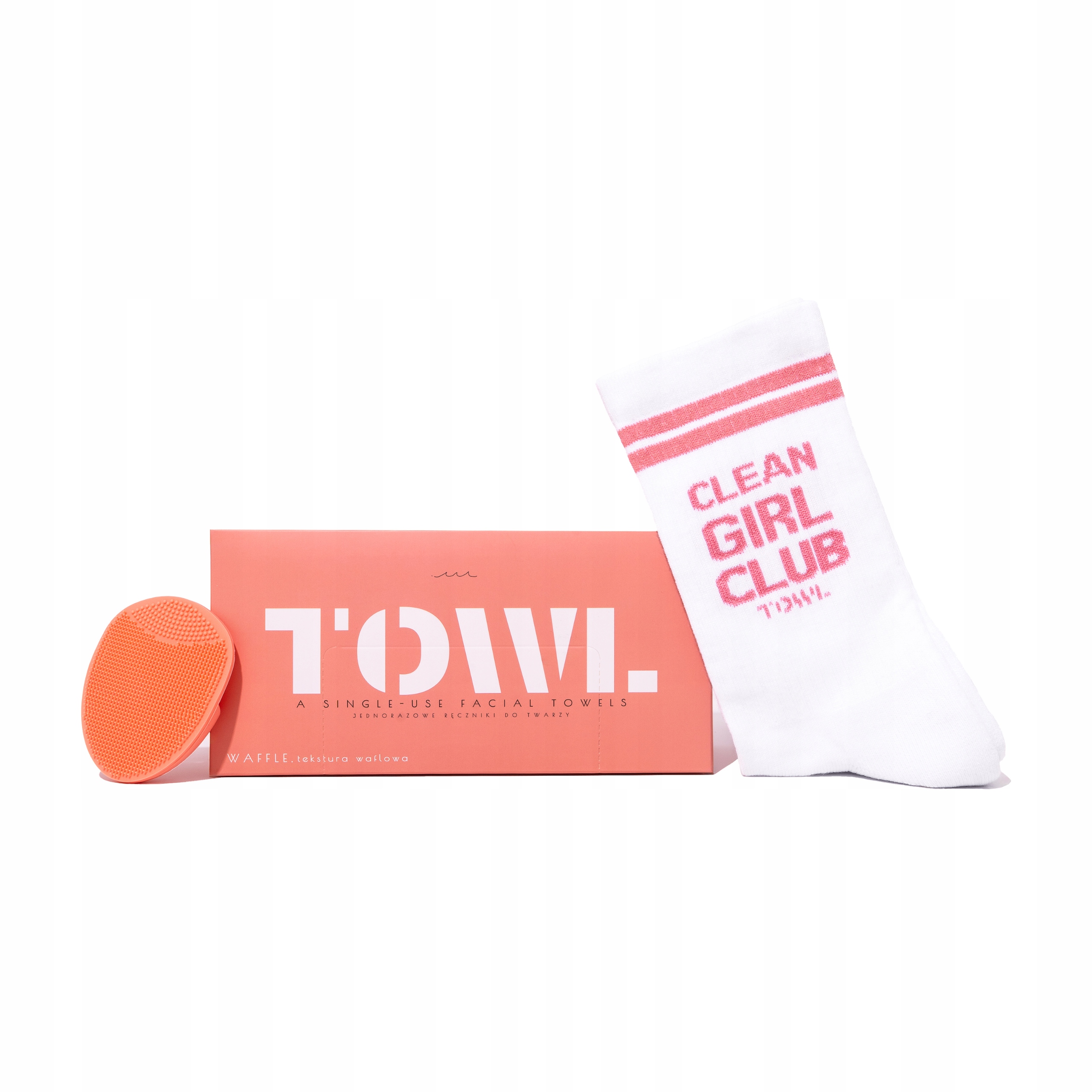 Sada Towl Peach Pink: Na Jedno Použití Ručníky Na Obličej Žínka Ponožky