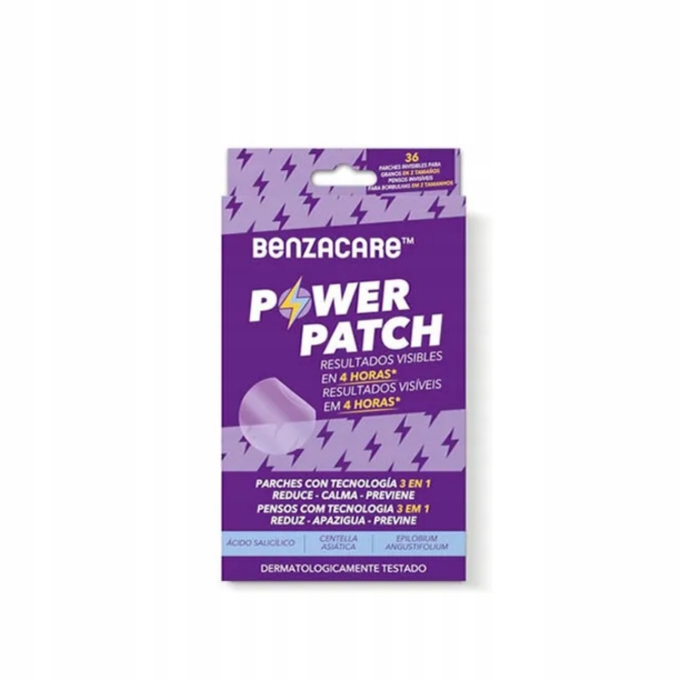 Benzacare Power Patch neviditelná ultralehká a ultratenká náplast 36 ks